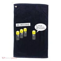 AA Meeting Funny Alcohol Drinking Golf Towel thumb 0
