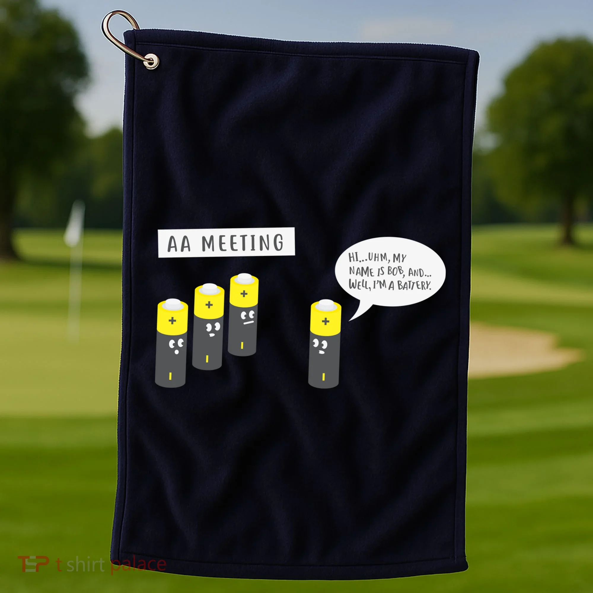 AA Meeting Funny Alcohol Drinking Golf Towel