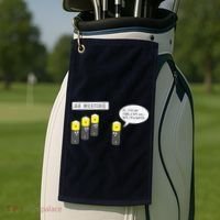 AA Meeting Funny Alcohol Drinking Golf Towel thumb 2