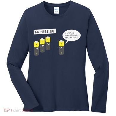 AA Meeting Funny Alcohol Drinking Women's Long Sleeve Shirt