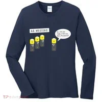 AA Meeting Funny Alcohol Drinking Women's Long Sleeve Shirt thumb 0