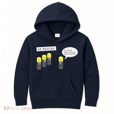 AA Meeting Funny Alcohol Drinking Kids Hoodie