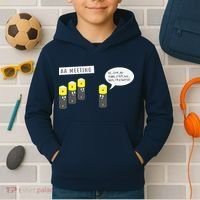 AA Meeting Funny Alcohol Drinking Kids Hoodie thumb 2
