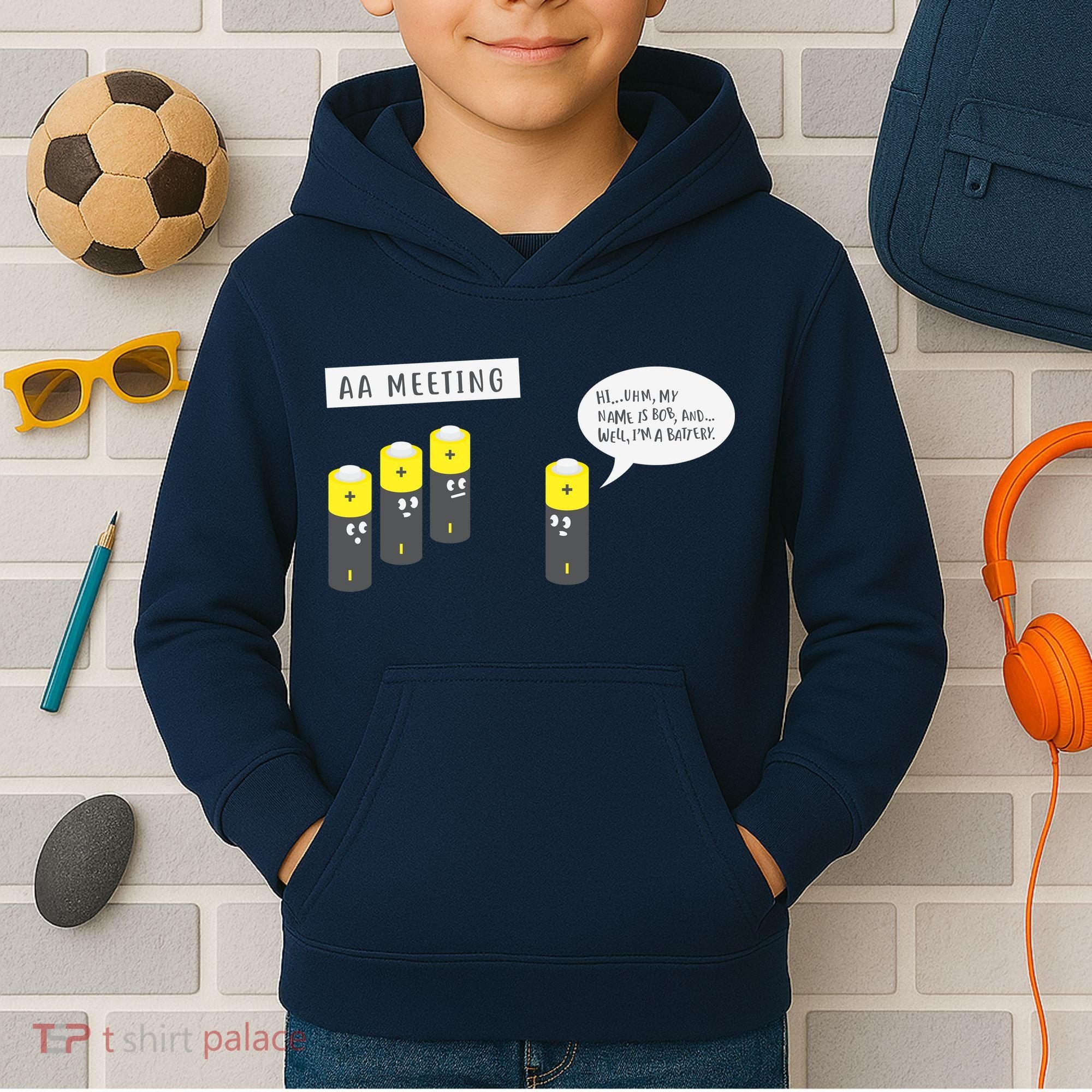 AA Meeting Funny Alcohol Drinking Kids Hoodie