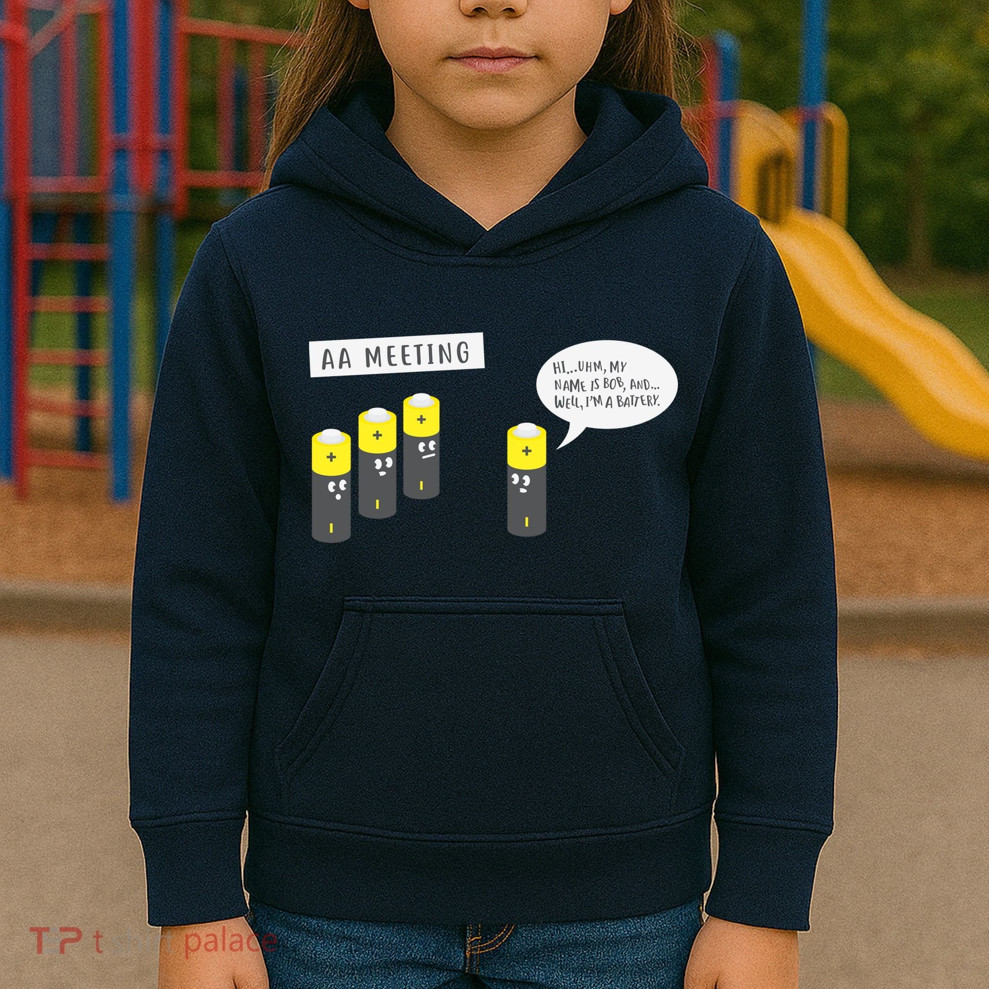 AA Meeting Funny Alcohol Drinking Kids Hoodie