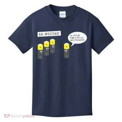 AA Meeting Funny Alcohol Drinking Kids T-Shirt