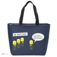 AA Meeting Funny Alcohol Drinking Tote Bag thumb 0
