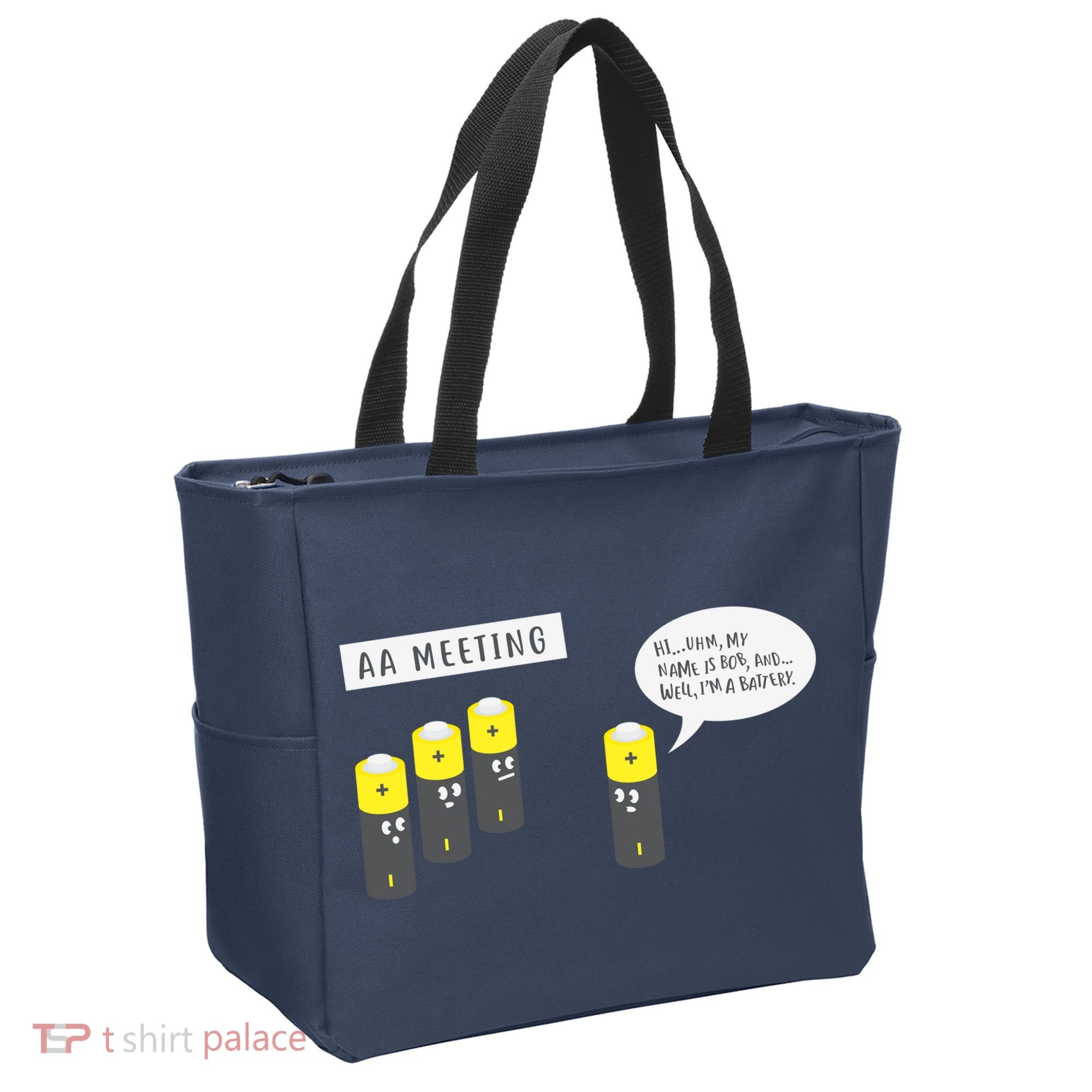 AA Meeting Funny Alcohol Drinking Tote Bag