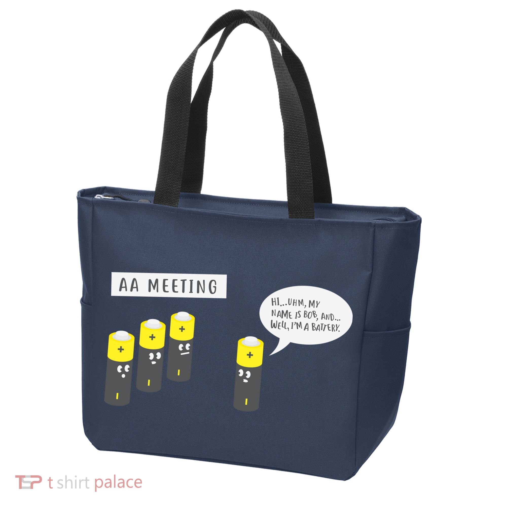 AA Meeting Funny Alcohol Drinking Tote Bag