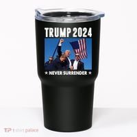 Assassination Attempt 2024 Never Surrender Trump Shot Tumbler thumb 0
