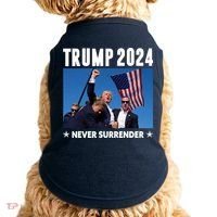 Assassination Attempt 2024 Never Surrender Trump Shot Doggie Tank thumb 0