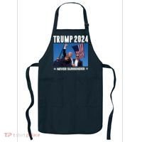 Assassination Attempt 2024 Never Surrender Trump Shot Apron thumb 0