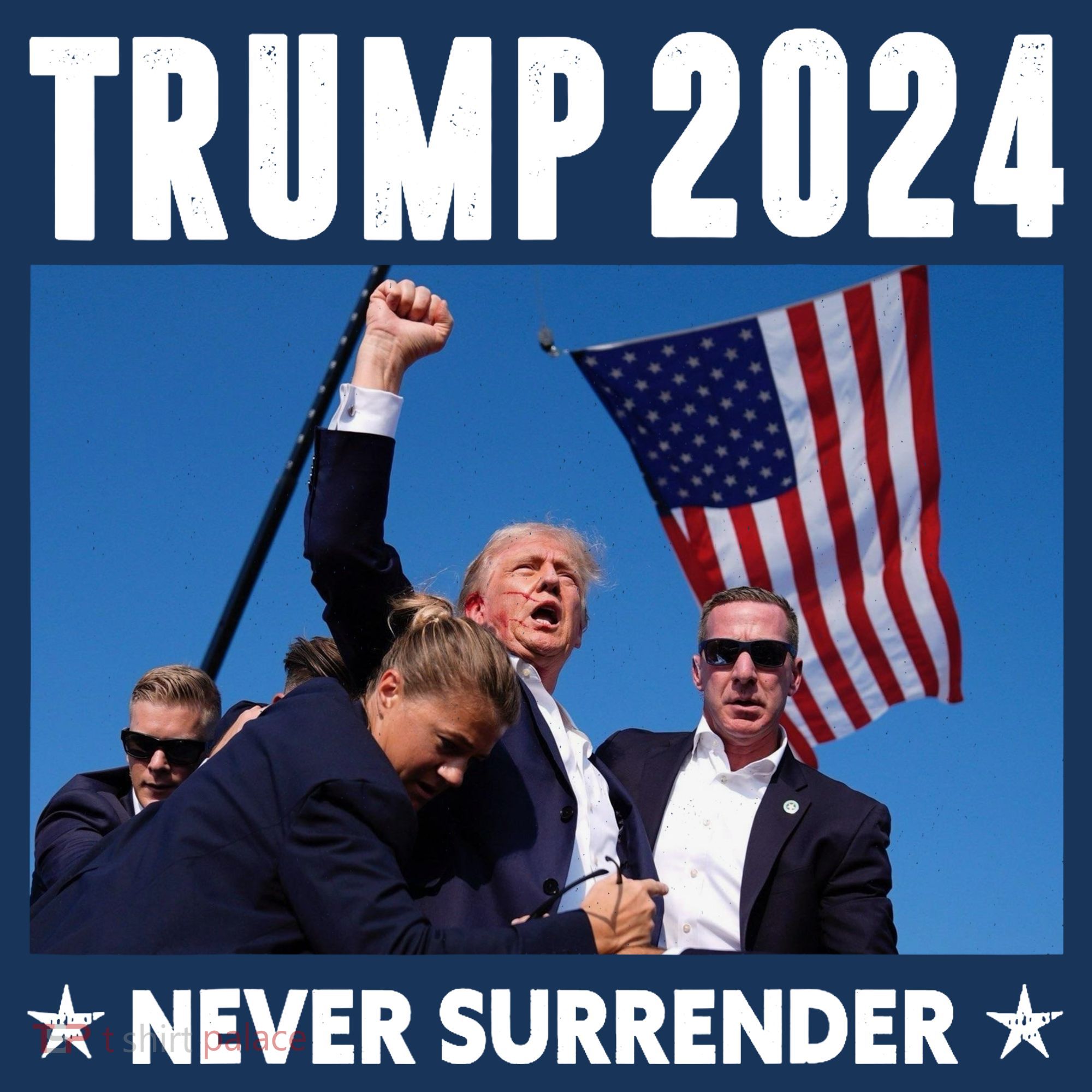 Assassination Attempt 2024 Never Surrender Trump Shot Coaster