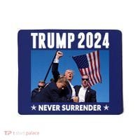 Assassination Attempt 2024 Never Surrender Trump Shot Mousepad thumb 0