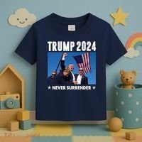 Assassination Attempt 2024 Never Surrender Trump Shot Toddler T-Shirt thumb 3