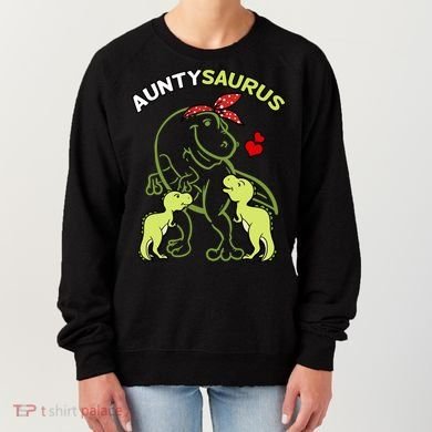 Auntysaurus Aunty 2 Dinosaur Aunt & Uncles Day Women's Sweatshirt