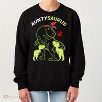 Auntysaurus Aunty 2 Dinosaur Aunt & Uncles Day Women's Sweatshirt thumb 0