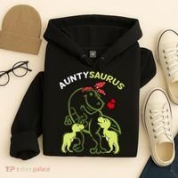 Auntysaurus Aunty 2 Dinosaur Aunt & Uncles Day Hoodie thumb 4