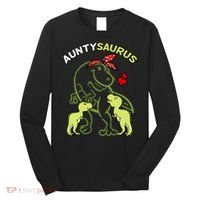 Auntysaurus Aunty 2 Dinosaur Aunt & Uncles Day Long Sleeve Shirt thumb 0