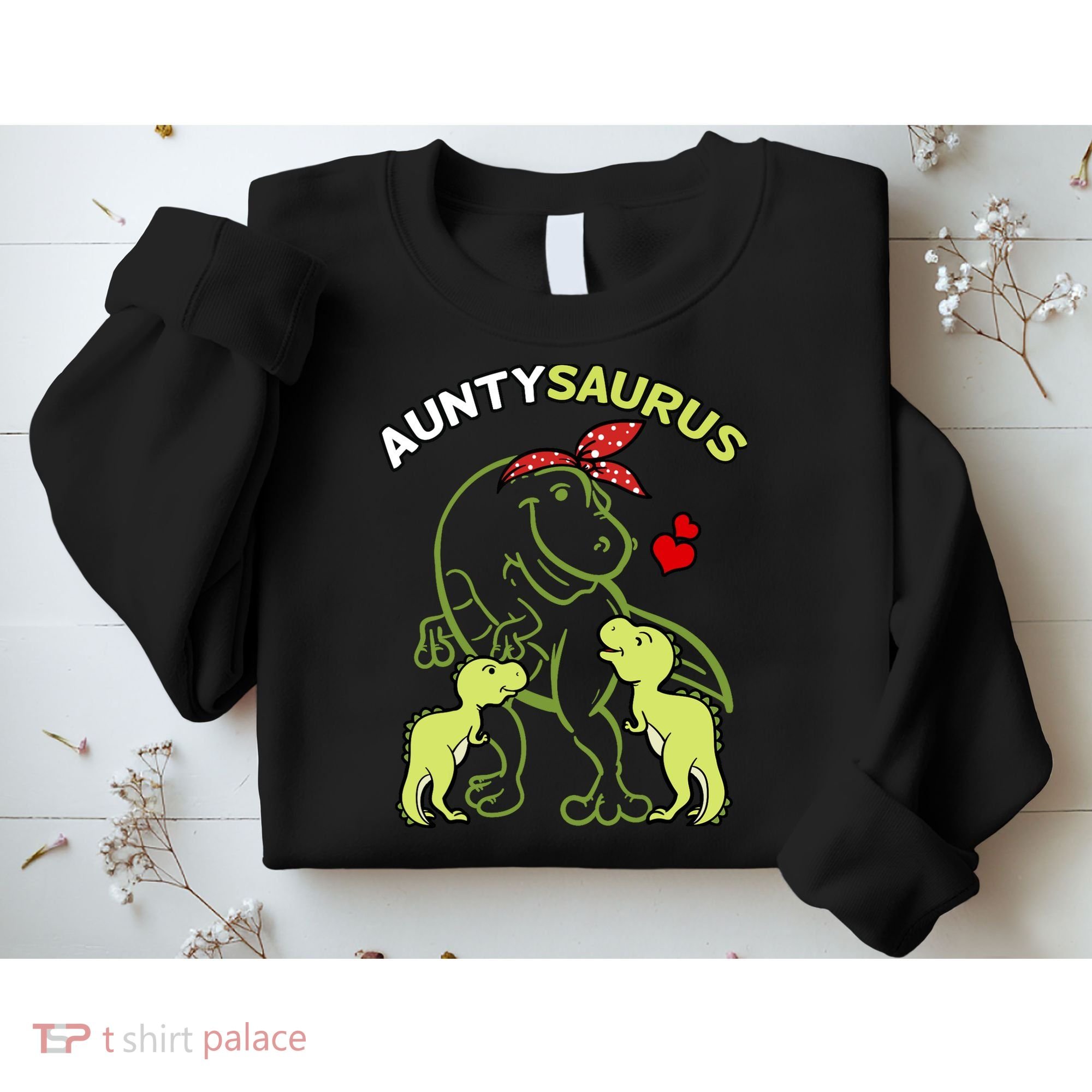 Auntysaurus Aunty 2 Dinosaur Aunt & Uncles Day Sweatshirt