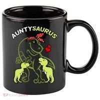 Auntysaurus Aunty 2 Dinosaur Aunt & Uncles Day 11oz C Handle Ceramic Mug thumb 0