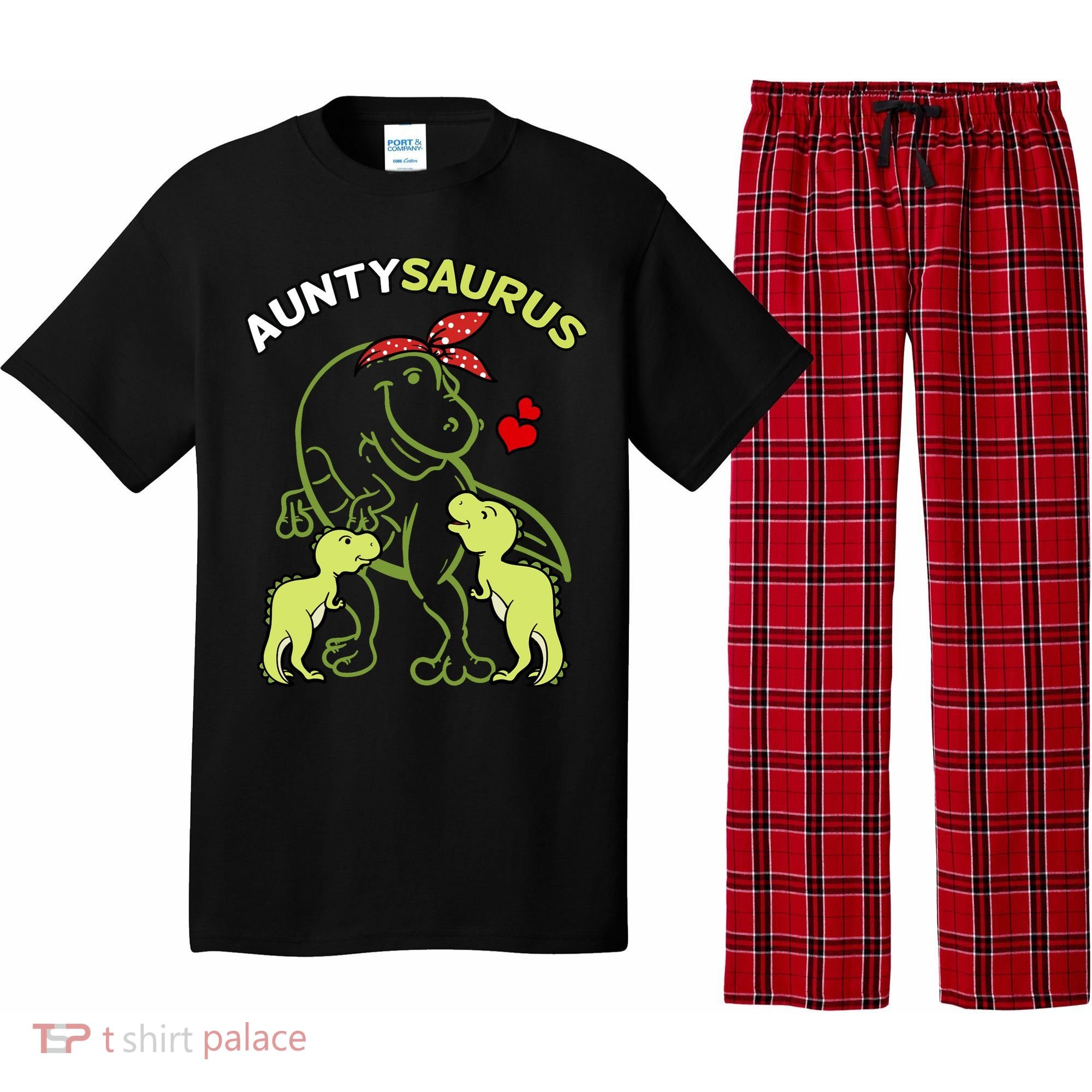 Auntysaurus Aunty 2 Dinosaur Aunt & Uncles Day Pajama Set
