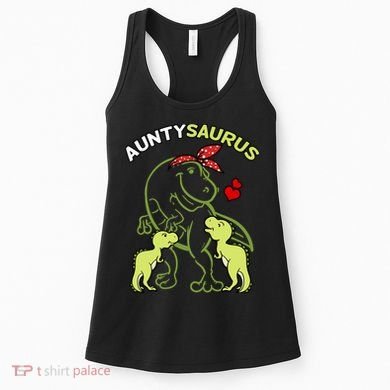 Auntysaurus Aunty 2 Dinosaur Aunt & Uncles Day Women's Tank Top