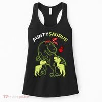 Auntysaurus Aunty 2 Dinosaur Aunt & Uncles Day Women's Tank Top thumb 0