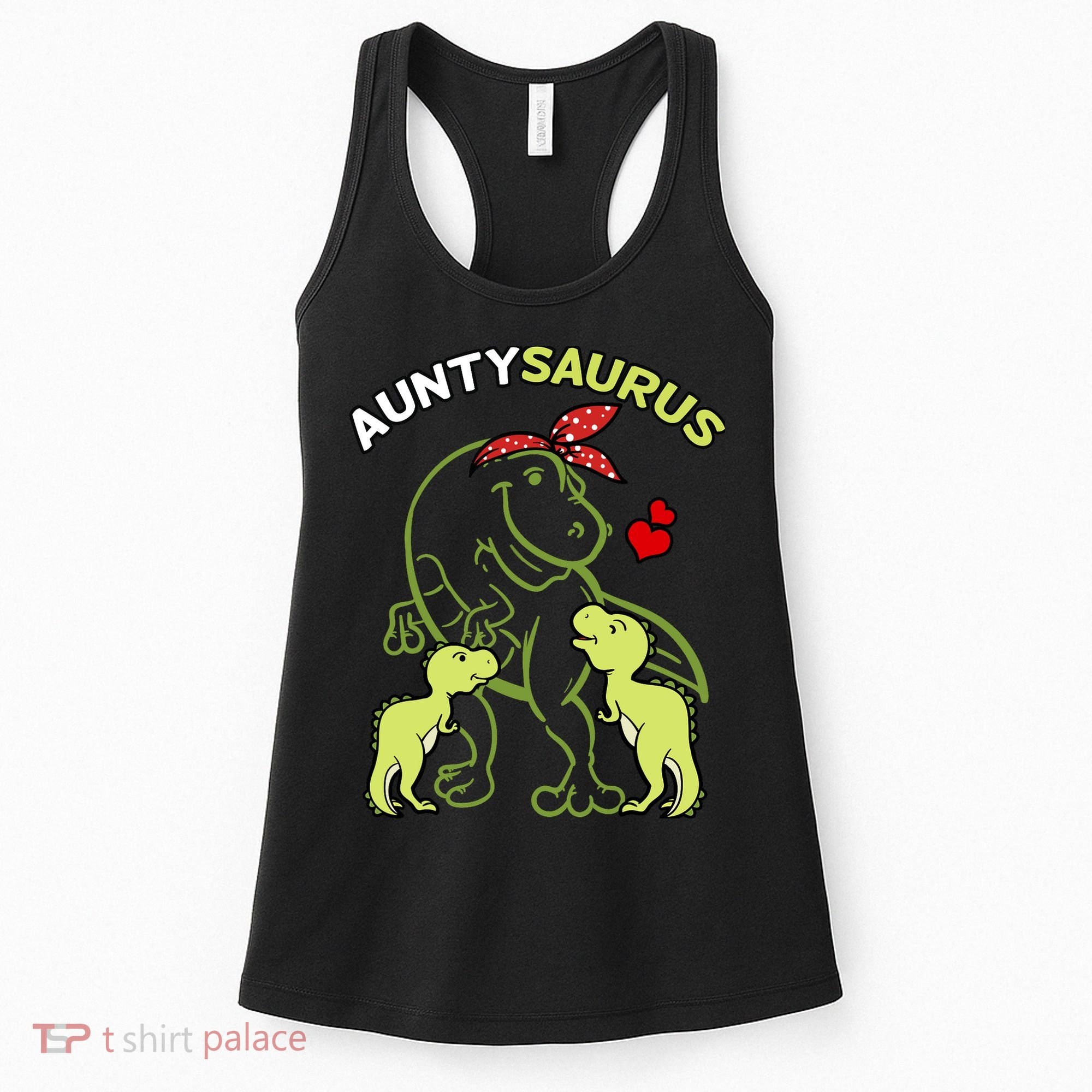 Auntysaurus Aunty 2 Dinosaur Aunt & Uncles Day Women's Tank Top