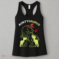 Auntysaurus Aunty 2 Dinosaur Aunt & Uncles Day Women's Tank Top thumb 3