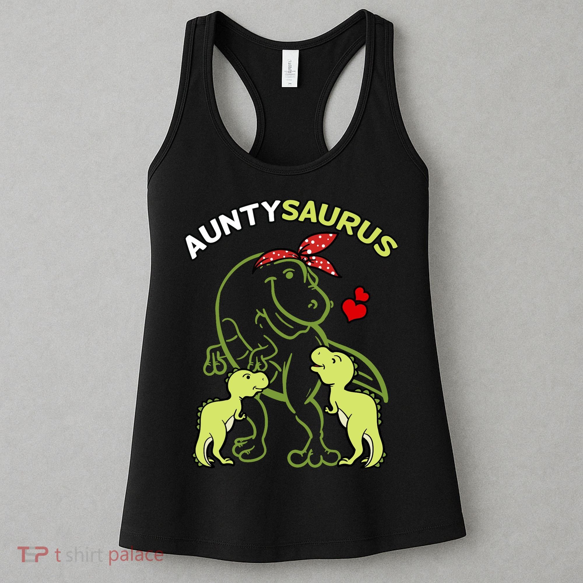 Auntysaurus Aunty 2 Dinosaur Aunt & Uncles Day Women's Tank Top