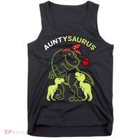 Auntysaurus Aunty 2 Dinosaur Aunt & Uncles Day Tank Top thumb 0