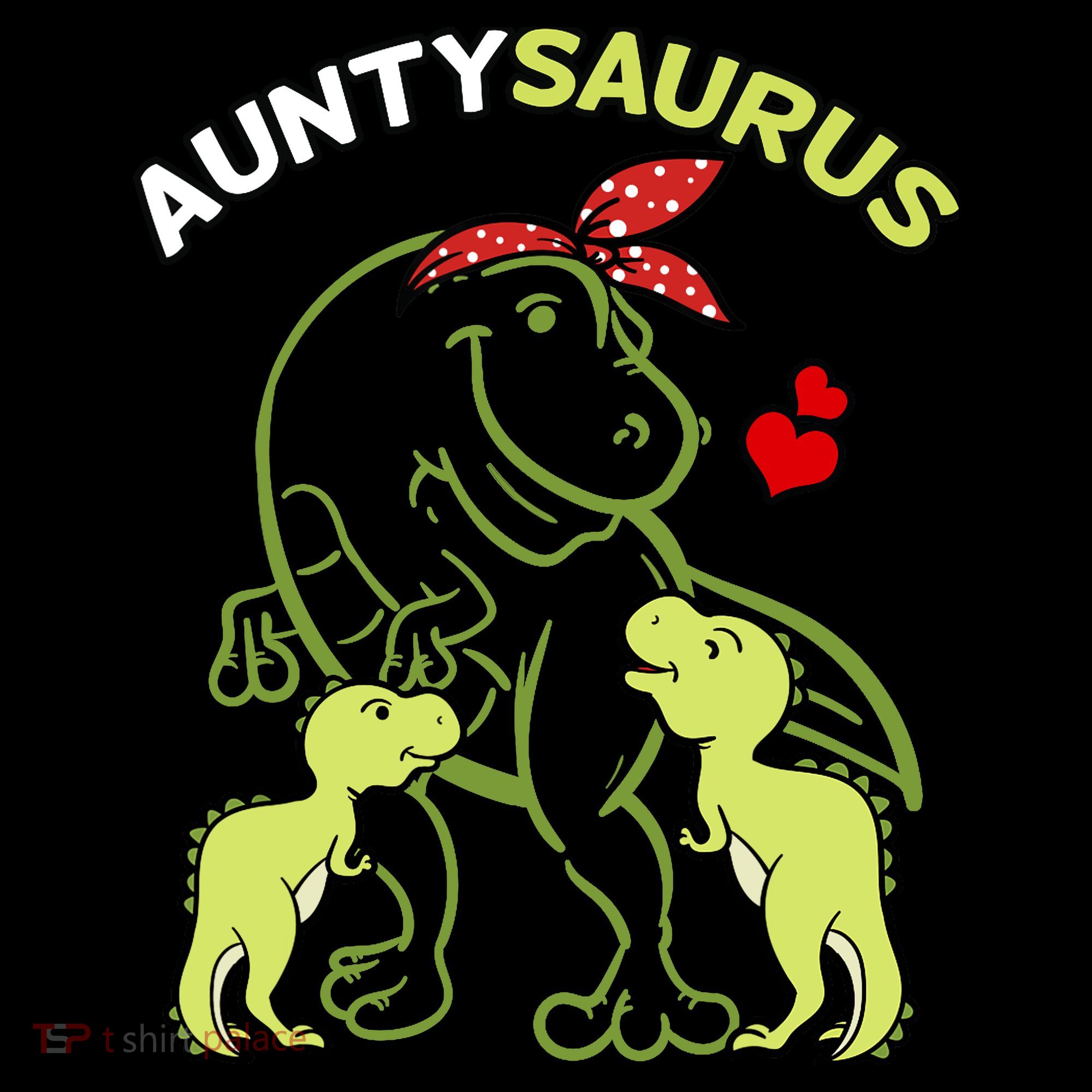 Auntysaurus Aunty 2 Dinosaur Aunt & Uncles Day Women's T-Shirt