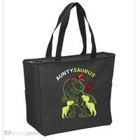 Auntysaurus Aunty 2 Dinosaur Aunt & Uncles Day Tote Bag thumb 2
