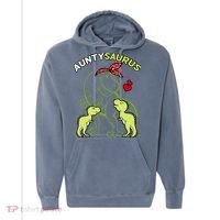 Auntysaurus Aunty 2 Dinosaur Aunt & Uncles Day Comfort Colors Garment-Dyed Hooded Sweatshirt thumb 0