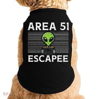 Alien Area 51 Escapee Funny Costume Ufo Doggie Tank