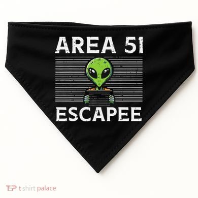 Alien Area 51 Escapee Funny Costume Ufo USA-Made Doggie Bandana