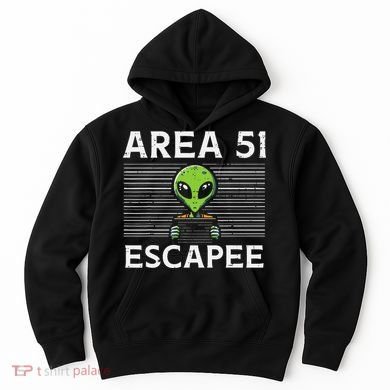 Alien Area 51 Escapee Funny Costume Ufo Hoodie