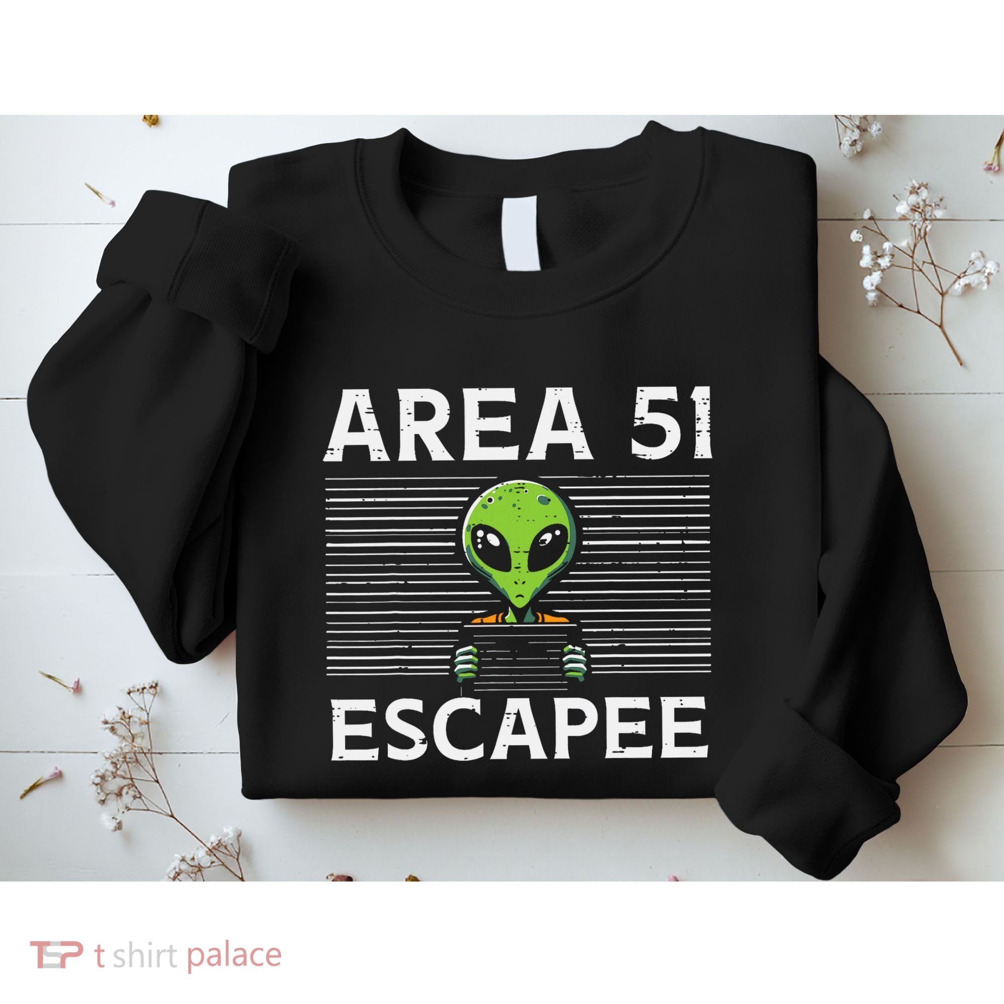 Alien Area 51 Escapee Funny Costume Ufo Sweatshirt