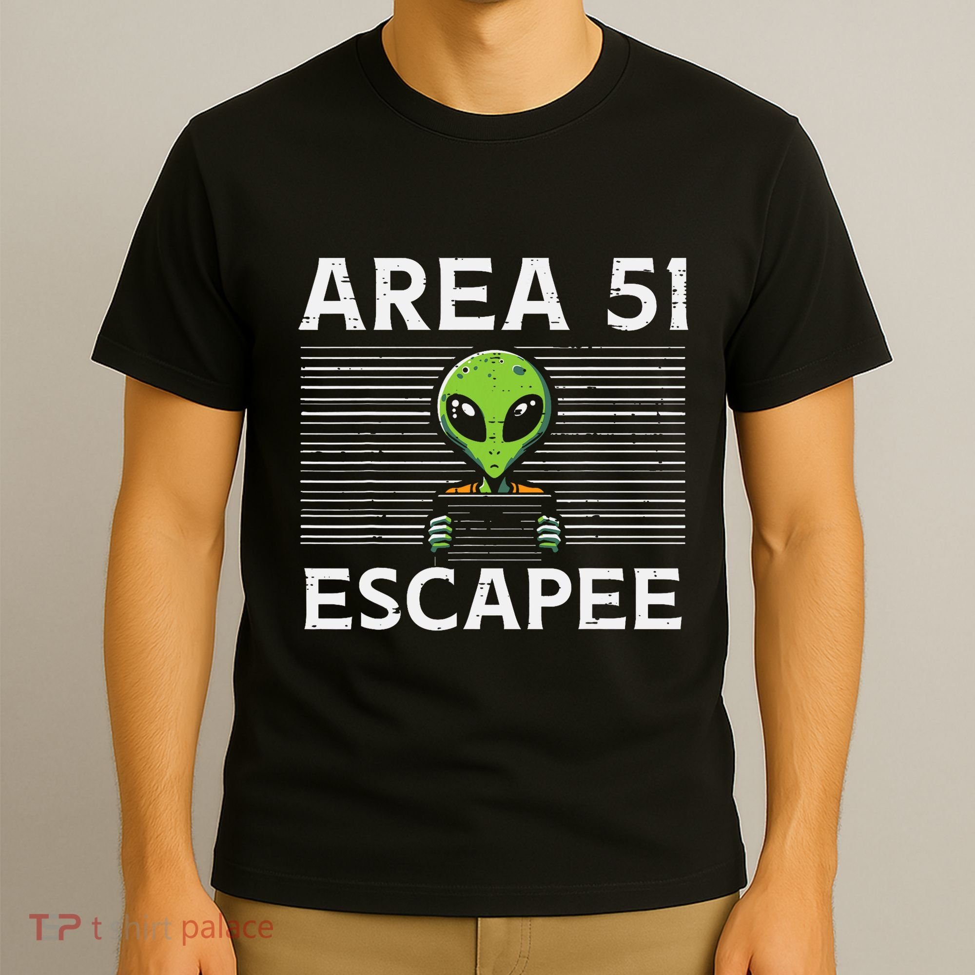 Alien Area 51 Escapee Funny Costume Ufo T-Shirt