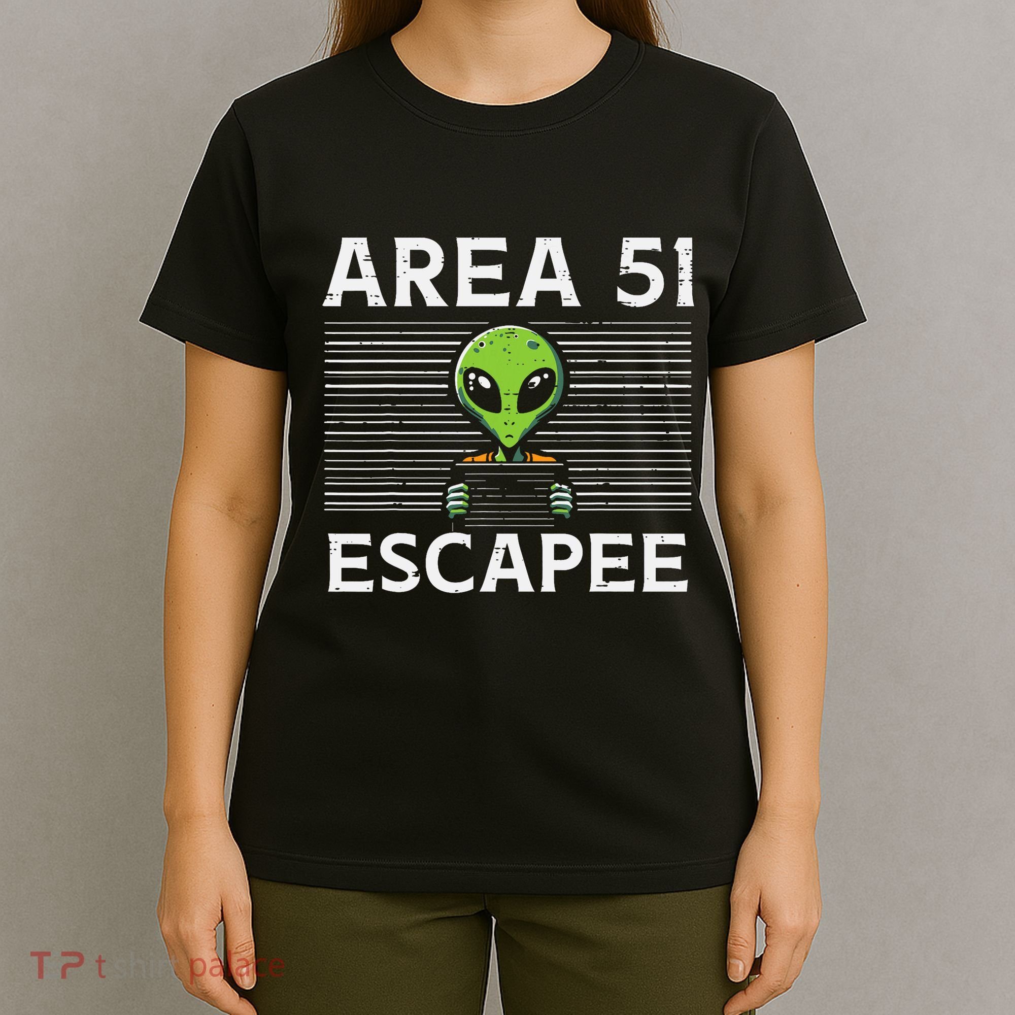 Alien Area 51 Escapee Funny Costume Ufo T-Shirt