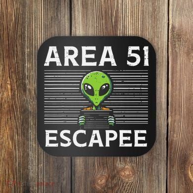 Alien Area 51 Escapee Funny Costume Ufo Coaster