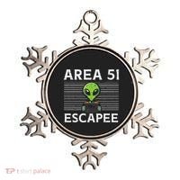 Alien Area 51 Escapee Funny Costume Ufo Ornament thumb 0