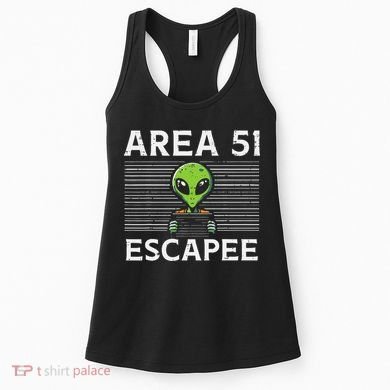 Alien Area 51 Escapee Funny Costume Ufo Women's Tank Top