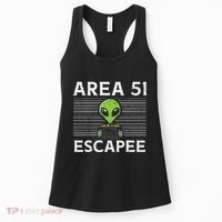 Alien Area 51 Escapee Funny Costume Ufo Women's Tank Top thumb 0
