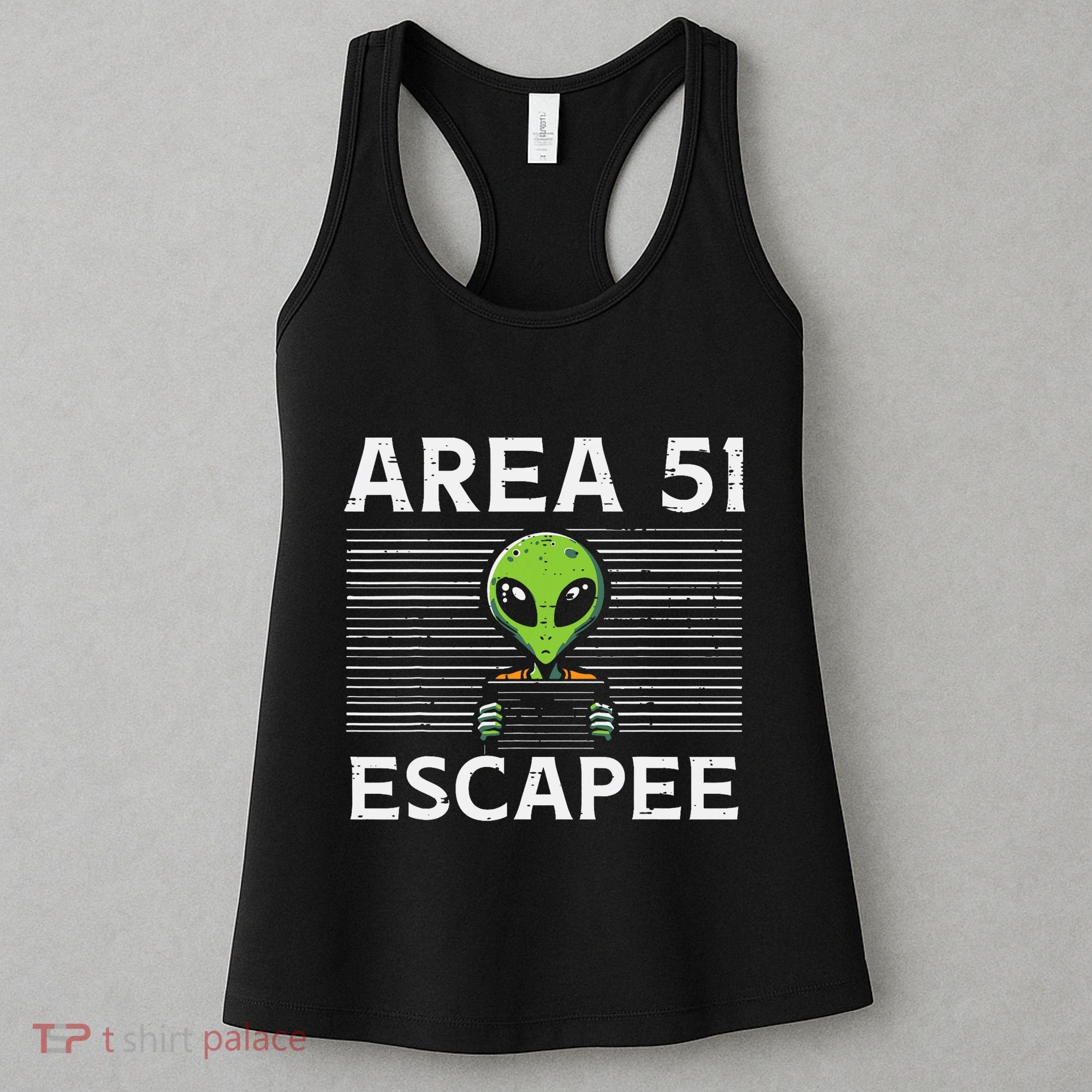 Alien Area 51 Escapee Funny Costume Ufo Women's Tank Top