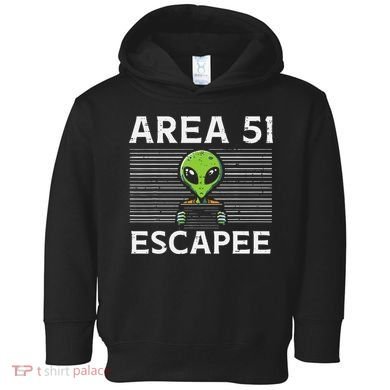 Alien Area 51 Escapee Funny Costume Ufo Toddler Hoodie