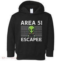 Alien Area 51 Escapee Funny Costume Ufo Toddler Hoodie thumb 0