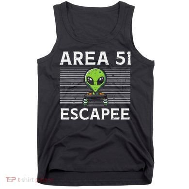 Alien Area 51 Escapee Funny Costume Ufo Tank Top