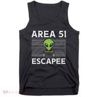 Alien Area 51 Escapee Funny Costume Ufo Tank Top thumb 0